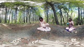 Erotic Yanks VR Turquoise Masturbating Outside