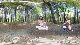 Erotic Yanks VR Turquoise Masturbating Outside