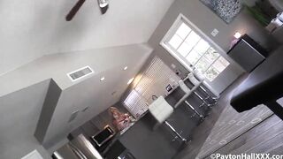 Dirty Payton Hall eats her stepson Connor's waffle load