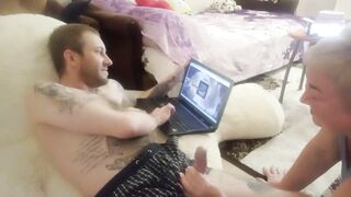 I play on the computer I got jerked off and blown
