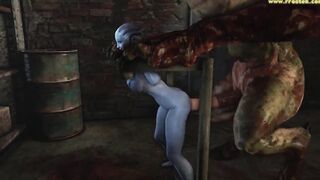 Mass Effect females getting banged! rough by grotesque 3D Monsters