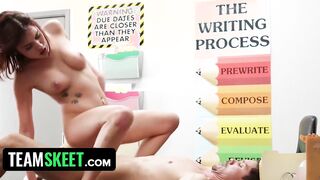 Perv Teens Seduced Her hot Prof To Plowed Her
