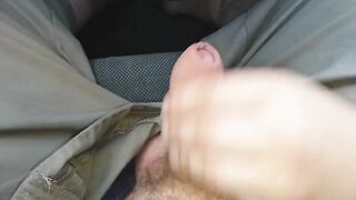 dick rubs into the vehicle