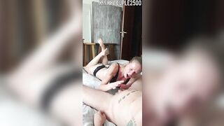 Beautiful deeply head showing off her toes, facial