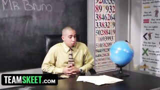 Lusty College Girl Drilled By Her Professor Into Classroom