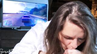 Sucking Off him off while he is Gaming - how Huge
