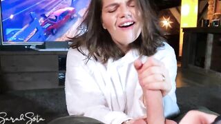 Sucking Off him off while he is Gaming - how Huge