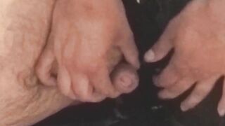 Sweet niece offer her disabled uncle a hand job