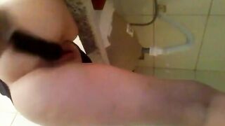 Mirelladelicia punching nice sex toy inside the booty