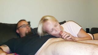 Amateur hand job and bj from last night