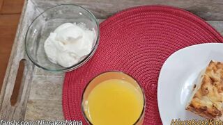 Pregnant Housewife Offer Hubby Bae Breakfast Inside Bed Before