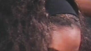 Bae lesbo sex with 2 booty african girls