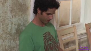 Nurse gets her butt nailed by dude inside waiting room