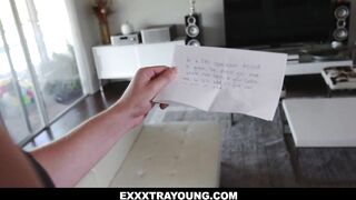 Small adorable leprechaun Liv Wild rewards huge guy Michael Swayze