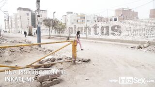 This is how you pounded a cyclist into the outskirts of Lima
