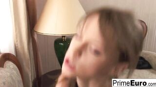 Thin 19 year old Beata adores anal sex