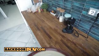 Russian performer Lina is wild inside the sack