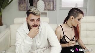 Hache can't hold tears when he sees his GF banged