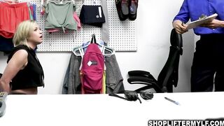 Officer making MILF shoplifter bounce on top of his rough