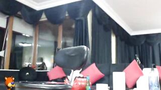 long vibrator anal & vagina performance,doggy style,Laying on side