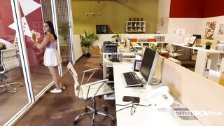 3 girls inside the office pov style