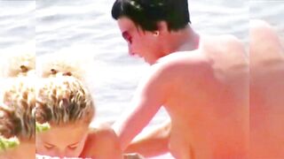 Karin & Silke topless by the lake