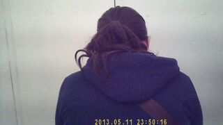 SPYING A BITCH'S BOOTY INSIDE THE RESTROOM