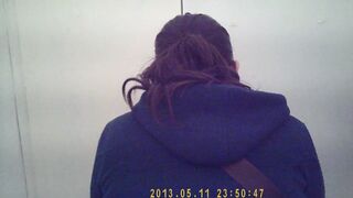 SPYING A BITCH'S BOOTY INSIDE THE RESTROOM