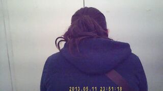 SPYING A BITCH'S BOOTY INSIDE THE RESTROOM