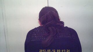 SPYING A BITCH'S BOOTY INSIDE THE RESTROOM