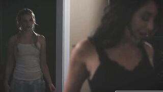 babysitter gets lusty spying a lovers fucking