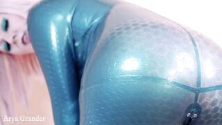 wearing rubber pvc