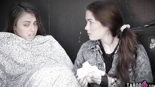 Homeless 18 lesbians Gia Derza and Evelyn Claire need a