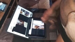 Filming My Hubby Jacking Off & Cuming On Our Favorite