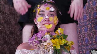 Submissive beauty blowing master