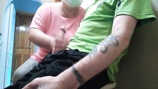 a stranger jerks off to me inside the corridor of the polyclinic