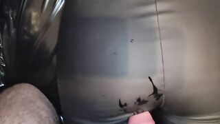 Matte Leather Pants and My Booty for Penis and Cum