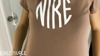 I TOOK LABELED TSHIRT AND MADE HIM CUM ON IT