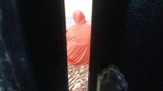 Muslim cougar fucks son friend after Morning prayers