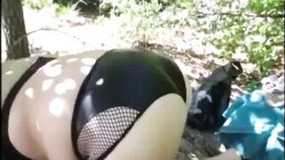 Bae Bitch Lexi Gets Bound To A Tree & Booty Whipped Rough