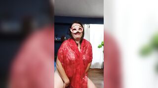 Wifey's BOOTY stretched wide for your viewing satisfaction