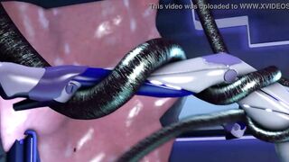 Demi (subverse) being pounded by tentacles (animation by kaminakirei)