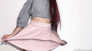 Thin Hispanic Teens Changes Clothes / Teases and Masturbates Soak