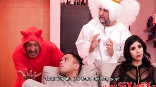 The Devil Lucifer Advises Turned On Stepson To Fucked His Mexican