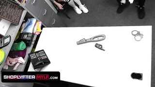 Unfortunate Adorable Shoplifter Gets Dominated By Female