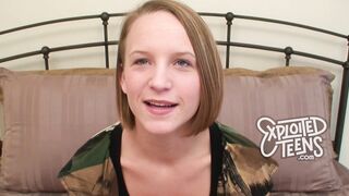 This blonde 19 yr old loves to deep throat
