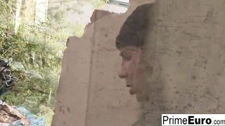 Surreal group sex with 2 Beauty Euro babes