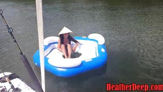 Thai teenie porn with Heather Deep facial deep throat fellatio on