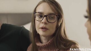 Foster Daughter Caught Spying Cougar And Dad- Havana Bleu, Jessae