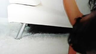 Blonde inside yoga leggings teases paapi